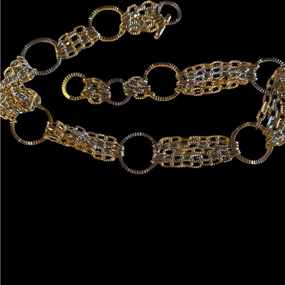 no stamp Accessories - Elegant Gold and Silver Chain Belt and / or Necklace